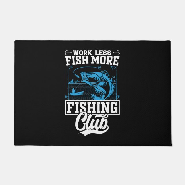 Fisher Work Less Fish More Deurmat (Voorkant)