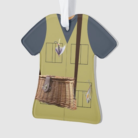 Fisherman Angler Persoonlijk Ornament (voorkant)
