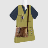 Fisherman Angler Persoonlijk Ornament (voorkant)