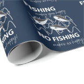 Fisherman Angler Verjaardag Gevist Cadeaupapier (Rol Hoek)