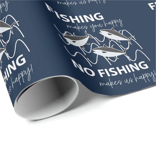 Fisherman Angler Verjaardag Gevist Cadeaupapier (Rol Hoek)