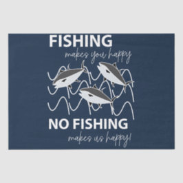 Fisherman Angler Verjaardag Gevist Tissuepapier