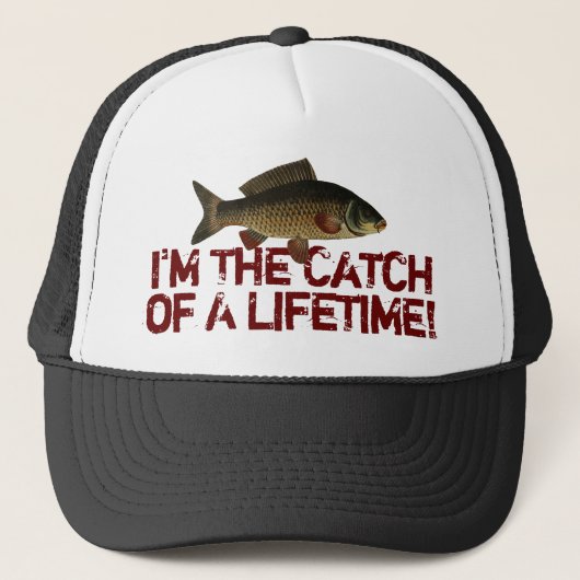 Fisherman Angler Vist Catch of a Lifetime Funny Trucker Pet (Voorkant)
