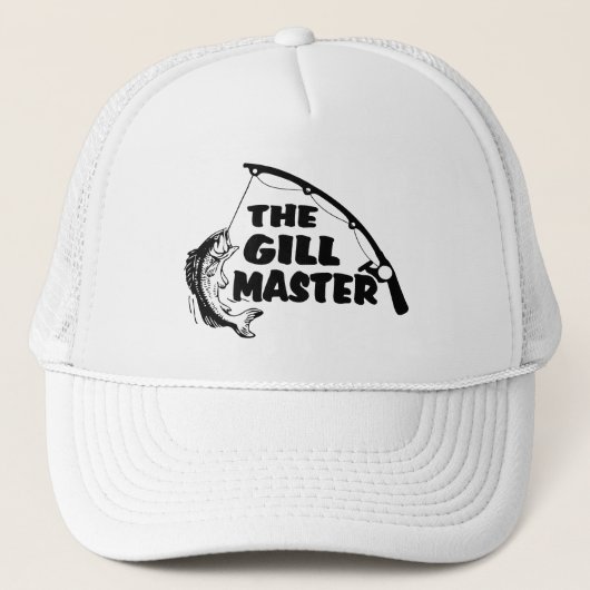 Fisherman As The Gill Master Trucker Hat Trucker Pet (Voorkant)