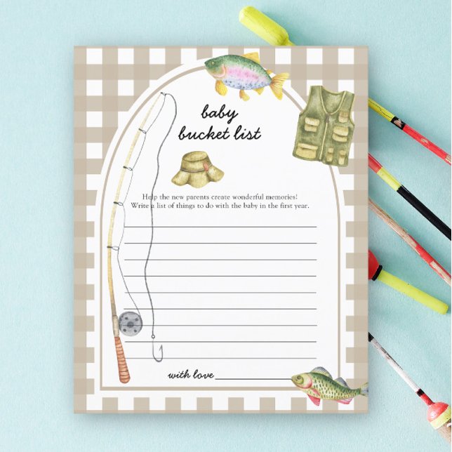Fisherman baby shower - Baby bucket list (Creator heeft geüpload)