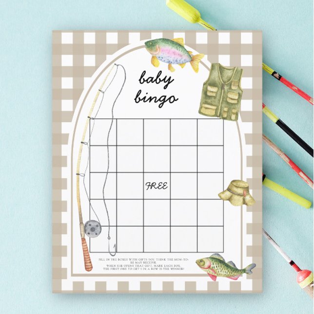 Fisherman Baby shower bingo spel (Creator heeft geüpload)
