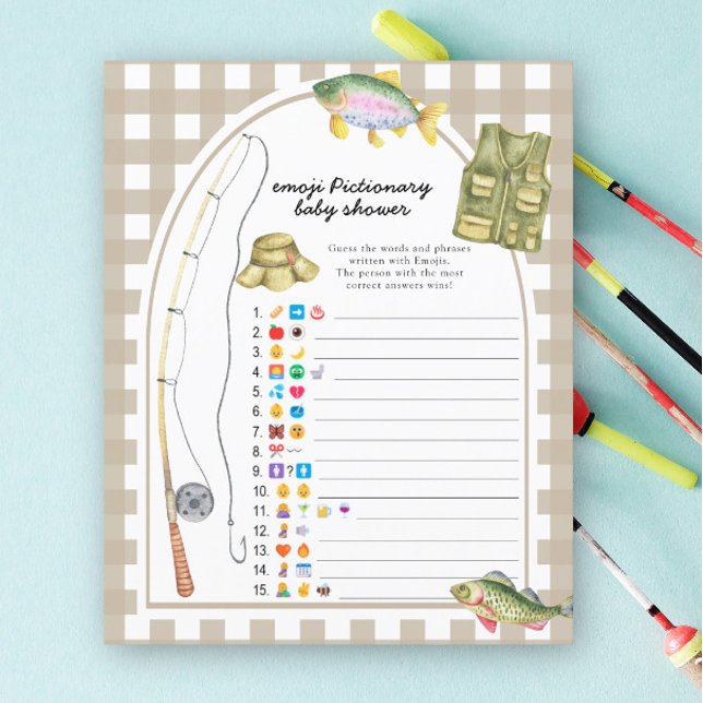 Fisherman baby shower - emoji pictionary spel (Creator heeft geüpload)