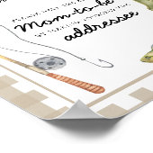 Fisherman baby shower - Help de drukke moeder-to-b Poster (Hoek)