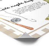 Fisherman baby shower - Late night luiers spel Poster (Hoek)