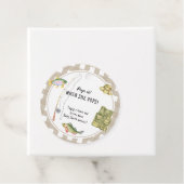 Fisherman Baby shower - Pop het! Als ze poppen Bedankjes Labels (In situ)