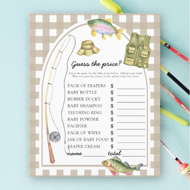 Fisherman baby shower - Raad de prijs! wild (Creator heeft geüpload)