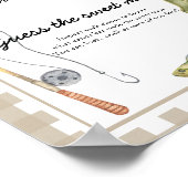 Fisherman baby shower - Raad de zoete rotzooi Poster (Hoek)