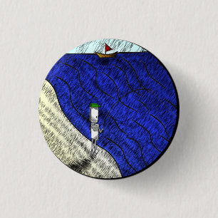 Fisherman Badge Ronde Button 3,2 Cm