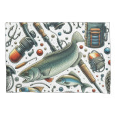 Fisherman Bass Fish Kussensloop (Voorkant)