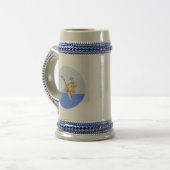 Fisherman beer stein bierpul (Voorkant links)