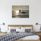Fisherman Boat at Canvas Afdruk (Insitu (Slaapkamer))