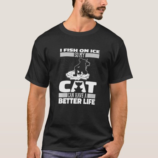 Fisherman Cat Ice Vist T-shirt (Voorkant)