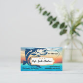 Fisherman Charter Company Visitekaartje (Staand voorkant)