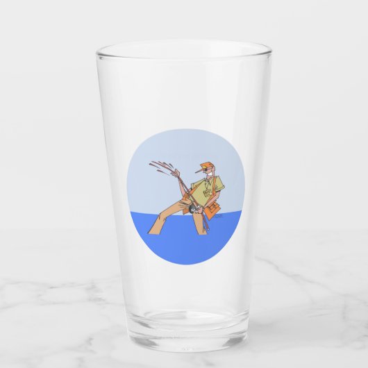 Fisherman Collins glazen tumbler (Voorkant)