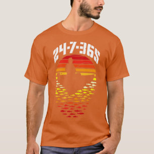 Fisherman Dad 247365 Fishing Boat Funny Vintage Re T-shirt