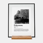 Fisherman Dictionary Definition met aangepaste fot Acryl Bord (Voorkant)