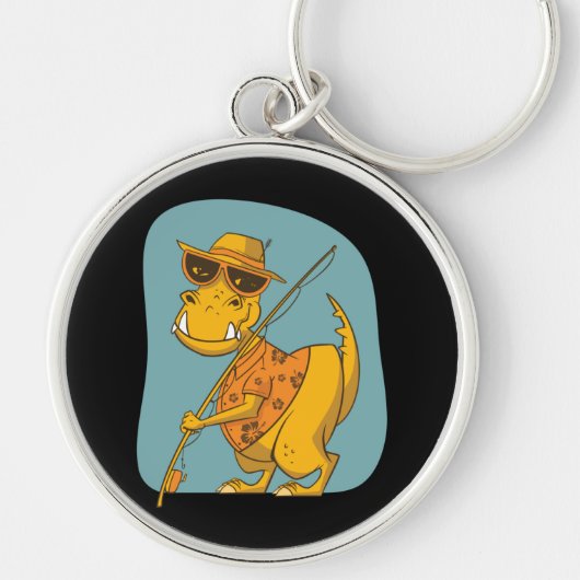Fisherman Dinosaur Sleutelhanger (Voorkant)