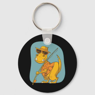 Fisherman Dinosaur Sleutelhanger