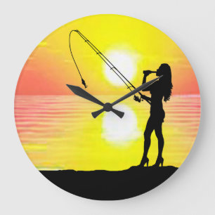 Fisherman Dream Girl Vist Grote Klok