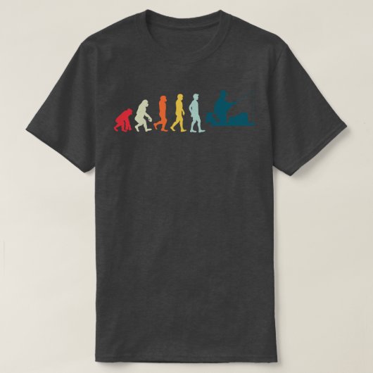 Fisherman Evolution Gift Gevist T-shirt (Design voorkant)