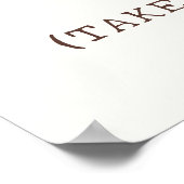 Fisherman Favors Sign Sjabloon | Bewerkbaar Gevist Poster (Hoek)