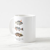 Fisherman Fish Pet Fun Verjaardag Koffiemok (Voorkant links)