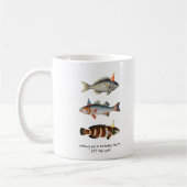 Fisherman Fish Pet Fun Verjaardag Koffiemok (Links)