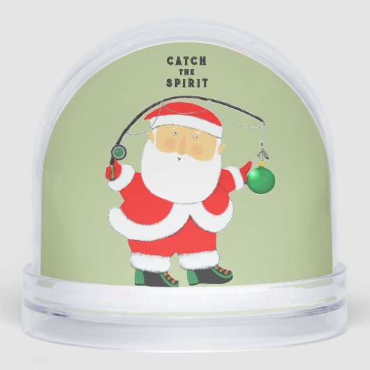 Fisherman Fishing Holiday Gift Sneeuwbol (Voorkant)