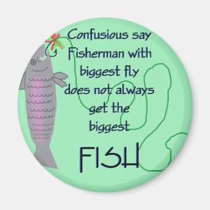 Fisherman Fly Joke Magneet