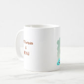 Fisherman Funny Cartoon Koffiemok (Voorkant links)