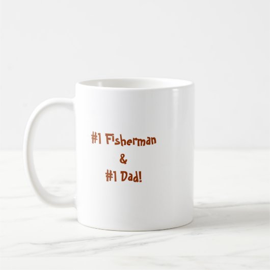 Fisherman Funny Cartoon Koffiemok (Links)