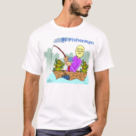 Fisherman Funny Cartoon T-shirt