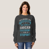 Fisherman Funny Sarcasm Novelty Humor Gift Trui (Voorkant volledig)