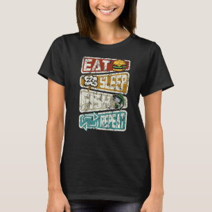 Fisherman Funny Vist de vis uit de slaapstand T-shirt