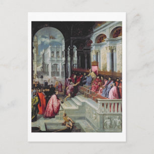 Fisherman geeft de Ring aan de Doge of Venice Briefkaart