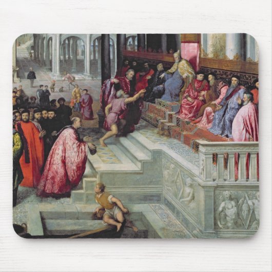 Fisherman geeft de Ring aan de Doge of Venice Muismat (Voorkant)