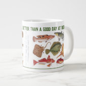 Fisherman Gift. Gevist of schuin Grote Koffiekop (Voorkant rechts)