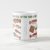 Fisherman Gift. Gevist of schuin Grote Koffiekop (Voorkant)