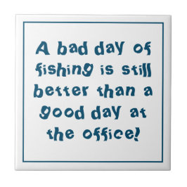 Fisherman Gift met Gevist Citaat Tegeltje