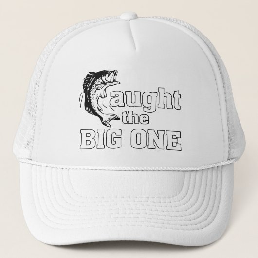 Fisherman heeft de grote gevonden trucker pet (Voorkant)