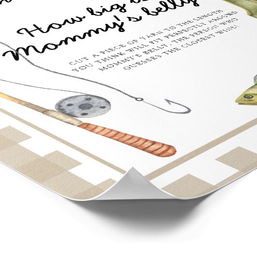 Fisherman - hoe groot is het buikspel van mama poster (Hoek)