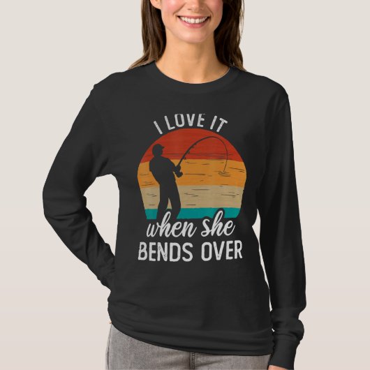 Fisherman I vind het geweldig als ze meer dan Vist T-shirt (Voorkant)