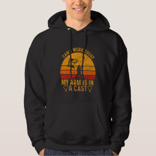Fisherman kan niet werken Vandaag is mijn arm in e Hoodie