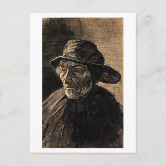 Fisherman met Sou'wester, Vincent van Gogh Briefkaart (Voorkant)
