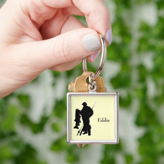 Fisherman Monogram Sports Sleutelhanger (Hand)